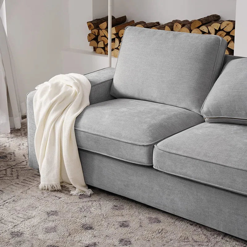 Luxury Modern Upholstered Sofa for Living Room, Couches with Solid Wood Frame 88.58"