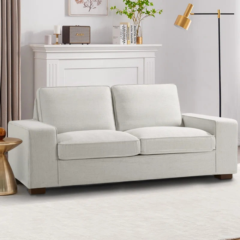 Luxury Modern Upholstered Sofa for Living Room, Couches with Solid Wood Frame 88.58"