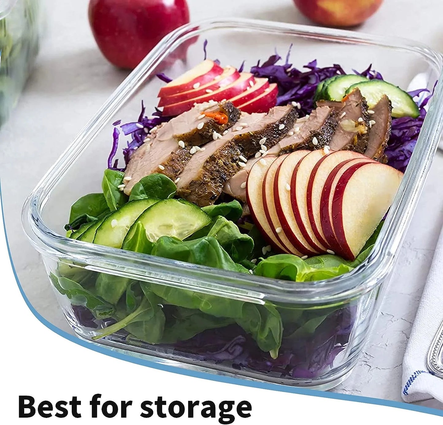 15-Pack Glass Food Storage Container Set with Airtight Lids