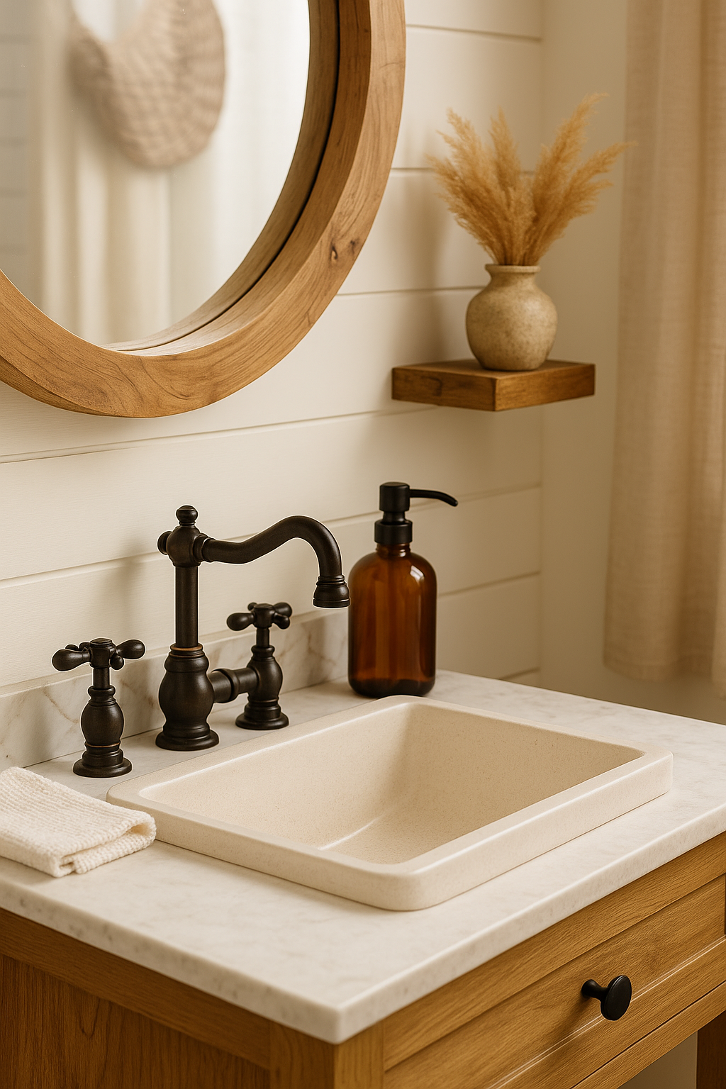 Amber Glass Soap Dispenser Set – 2 Pack