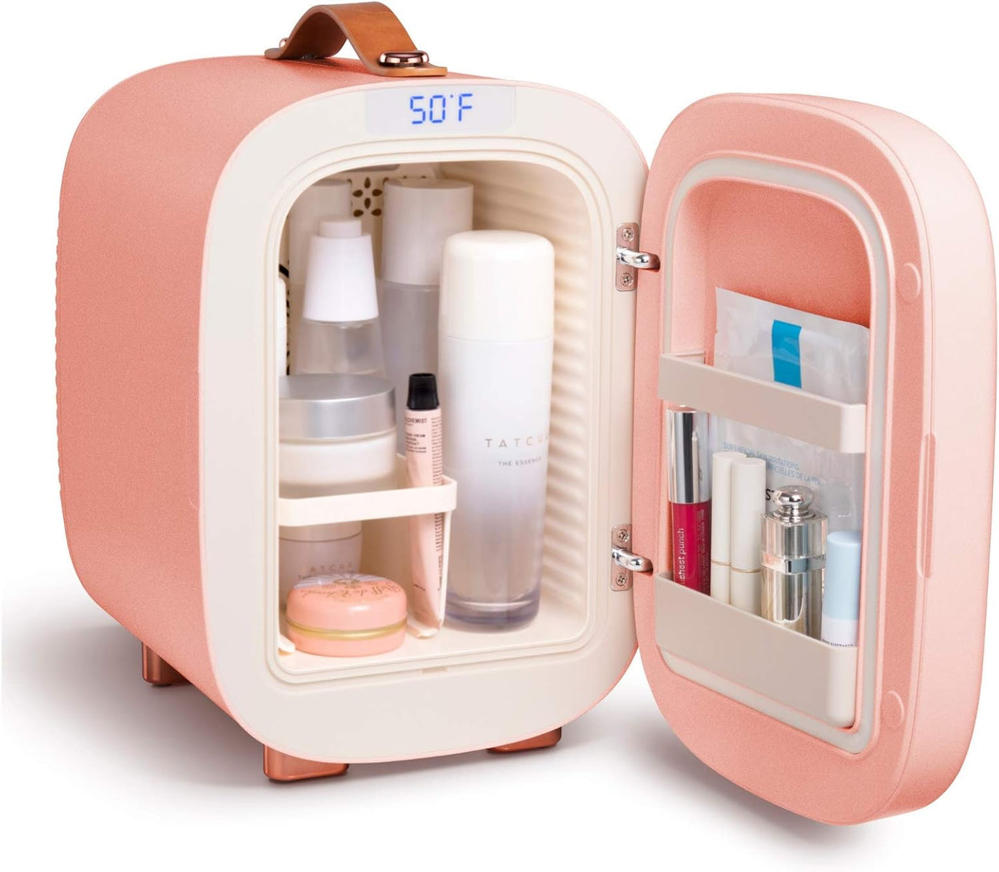 Mini Skincare and Cosmetics Fridge 5L — Pink
