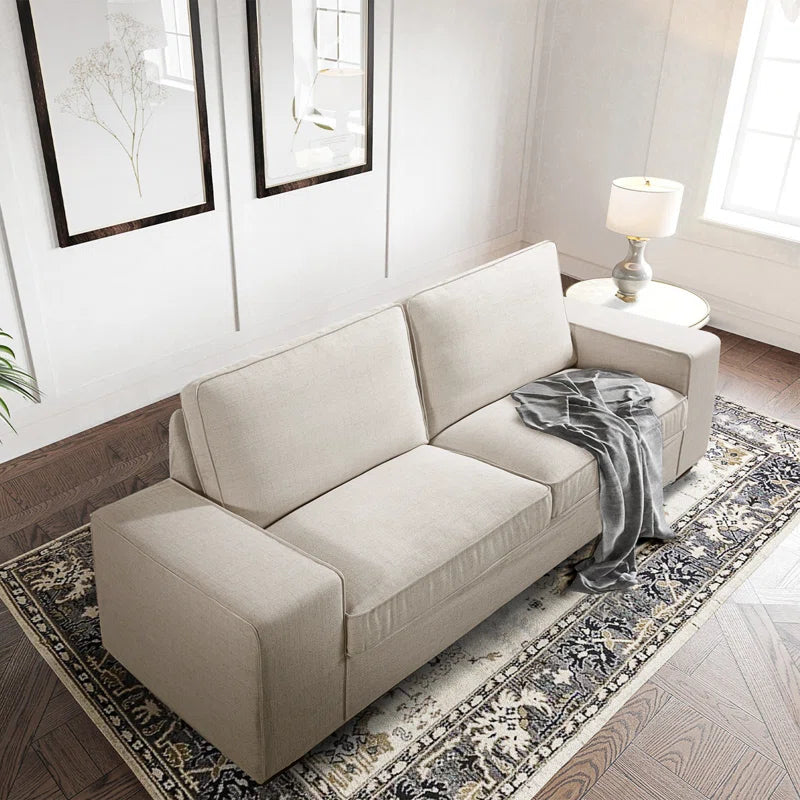 Luxury Modern Upholstered Sofa for Living Room, Couches with Solid Wood Frame 88.58"