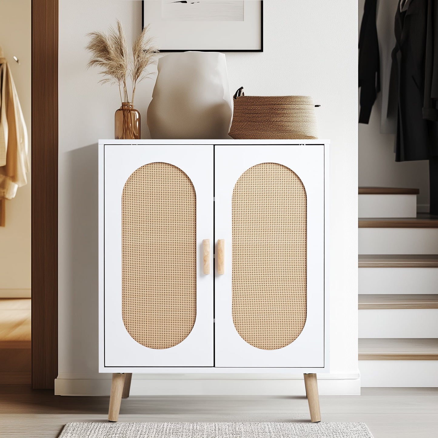 modern-rattan-white-shoe-cabinet-storage-winnow-fmodern-rattan-four-tier-white-shoe-cabinet-storage-with-doors-winnow-foundry-cooundry-co