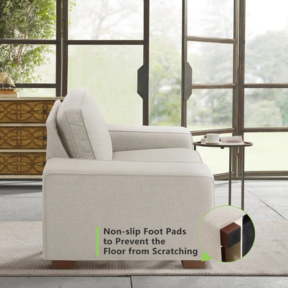 Luxury Modern Upholstered Sofa for Living Room, Couches with Solid Wood Frame 88.58" 