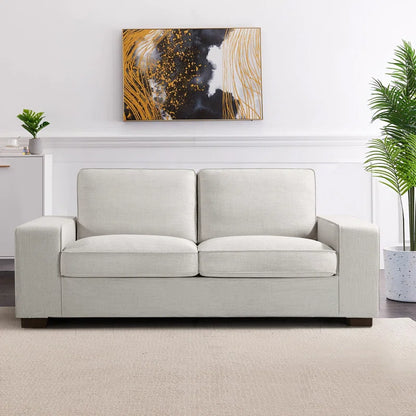 Luxury Modern Upholstered Sofa for Living Room, Couches with Solid Wood Frame 88.58" 