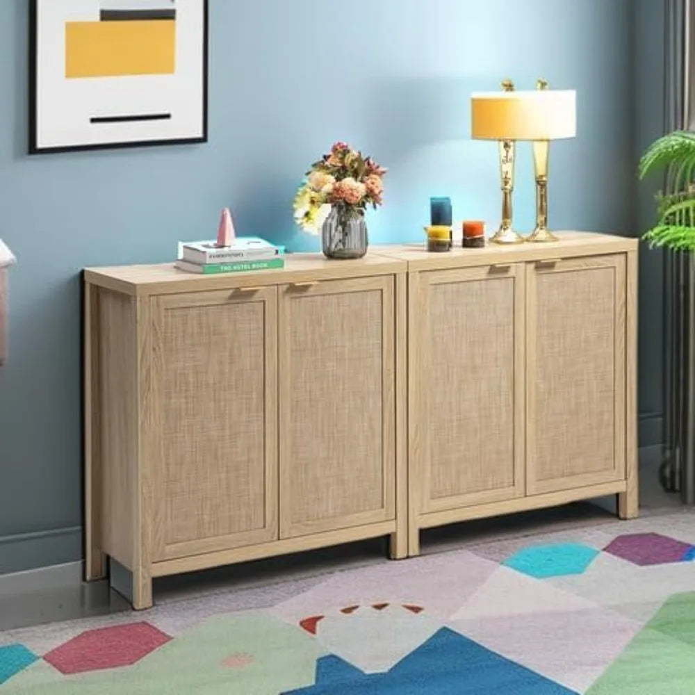 large-boho-rattan-sideboard-buffet-cabinet-natural-colored-wood=finish-winnow-foundry-co