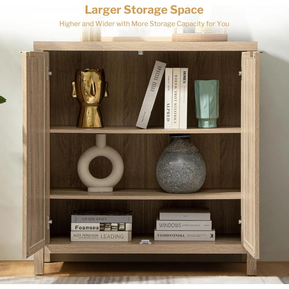 large-boho-rattan-sideboard-buffet-cabinet-natural-colored-wood=finish-winnow-foundry-co