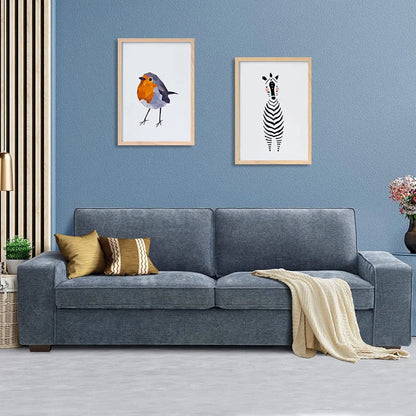 Luxury Modern Upholstered Sofa for Living Room, Couches with Solid Wood Frame 88.58" 