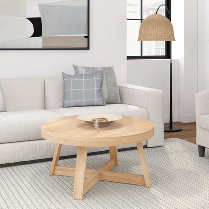 Solid Wood Round Coffee Table