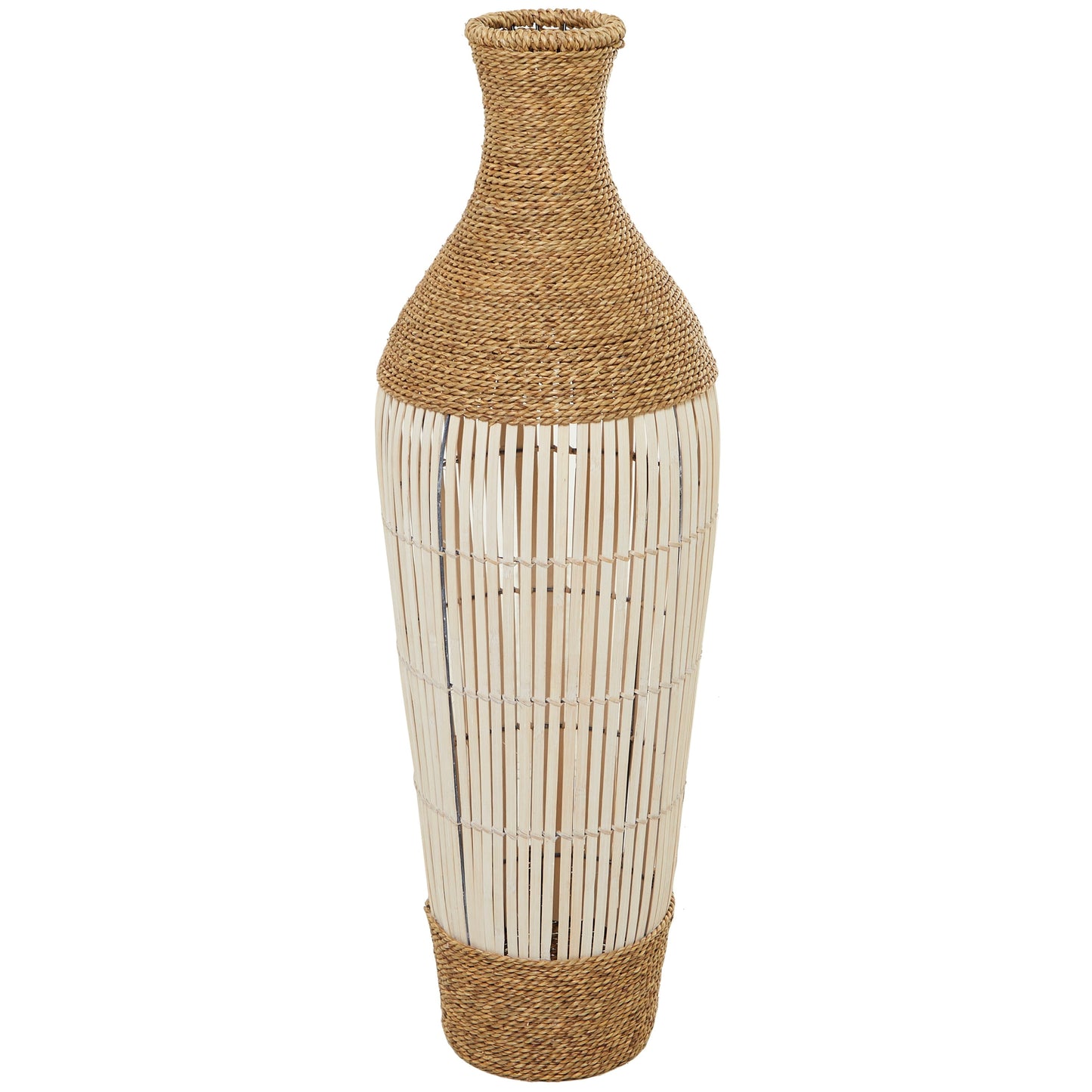 Handmade Tall Seagrass Floor Vase