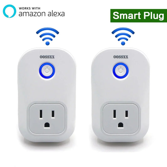 Mini Smart WiFi Plug, 2-Pack — Voice Control, Timer & Remote App Control (10A, 120V)